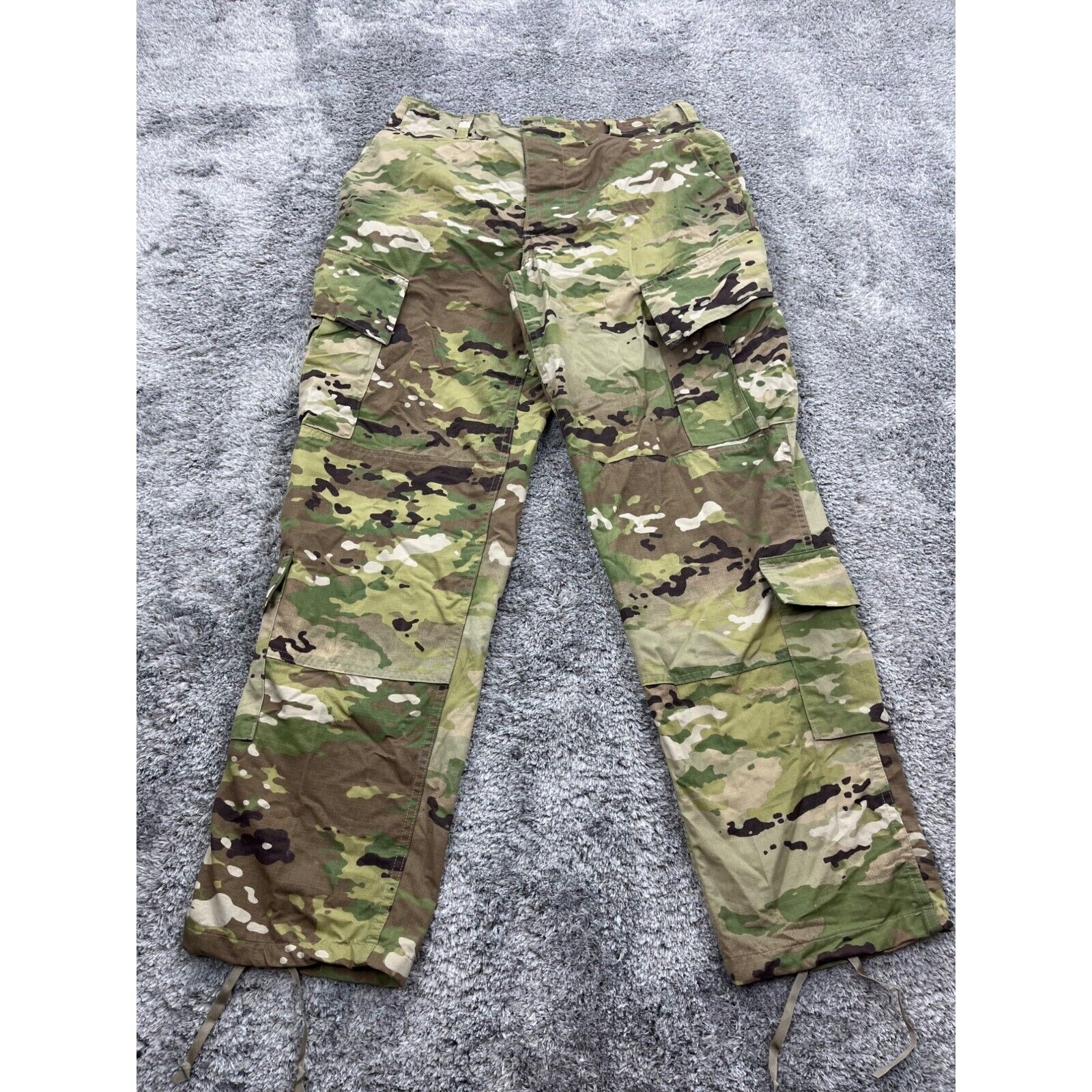 US Army Combat Uniform Trousers Medium Camo Ripstop Cargo Military Tactical Pant