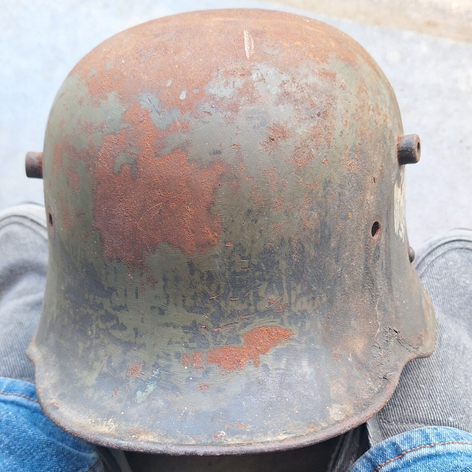 WW2 German DD M17 Transitional  Heer Steel Helmet Size 64