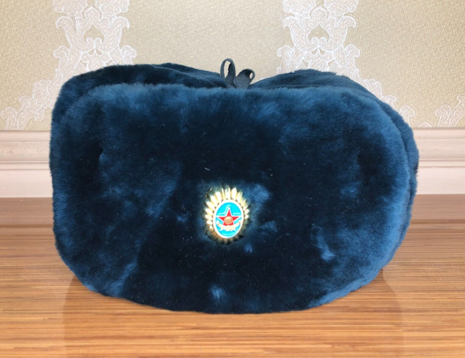 Kazakhstan Army Hat Winter Hat Ushanka Fur Hat Warm Kazakh Ground forces Size 58