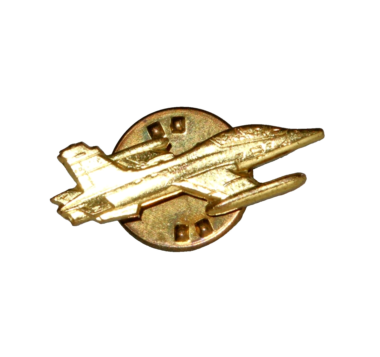 vintage MB-339 air force jet trainer gold tone pin tac