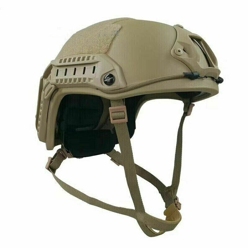 US  FAST NIJ IIIA Ballistic Tactical Helmet UHMW-PE Bulletproof khaki Military