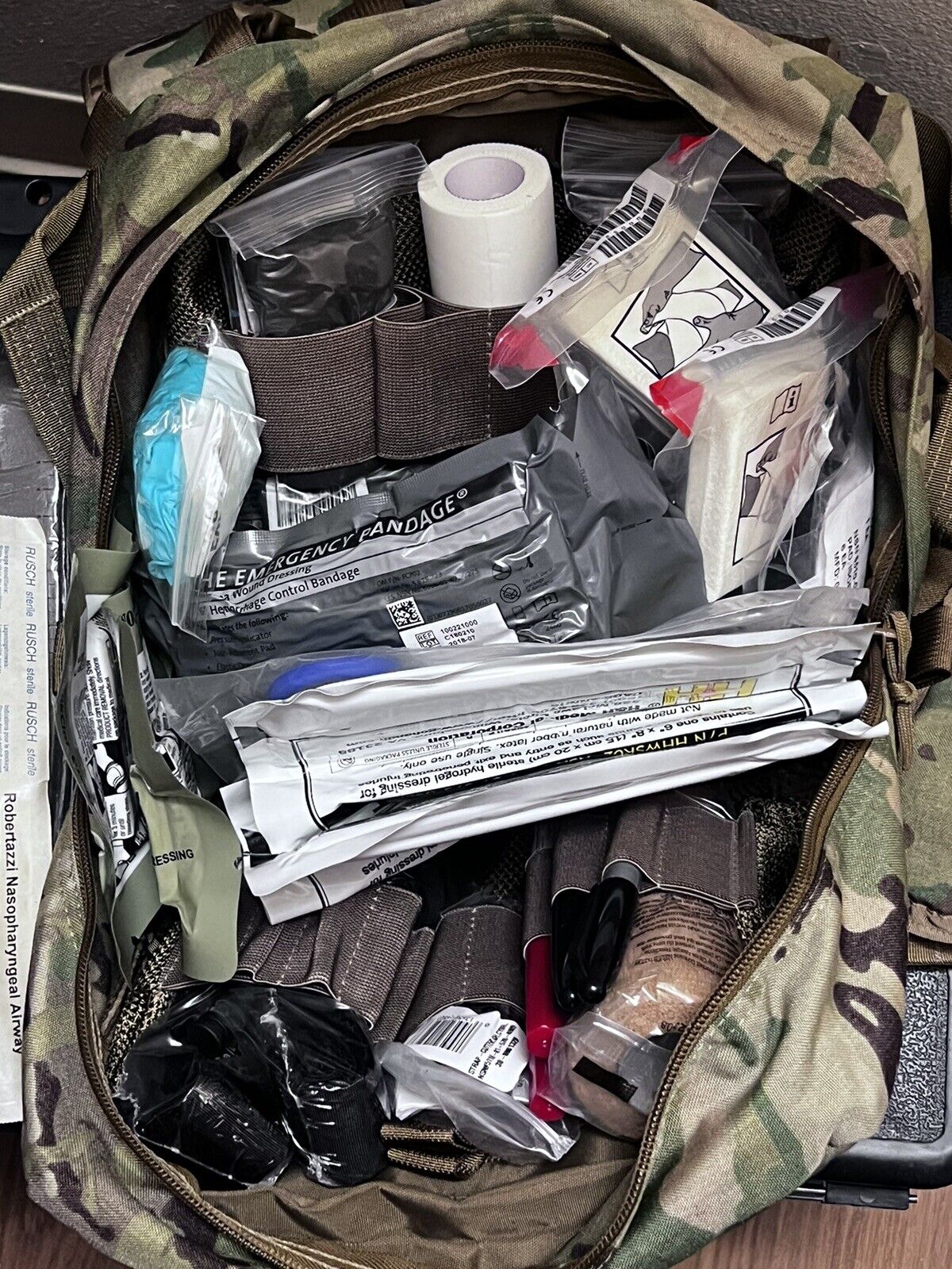 USGI Combat Casualty Care CLS Bag Kit Medic First Aid Multicam OCP Fully Stocked