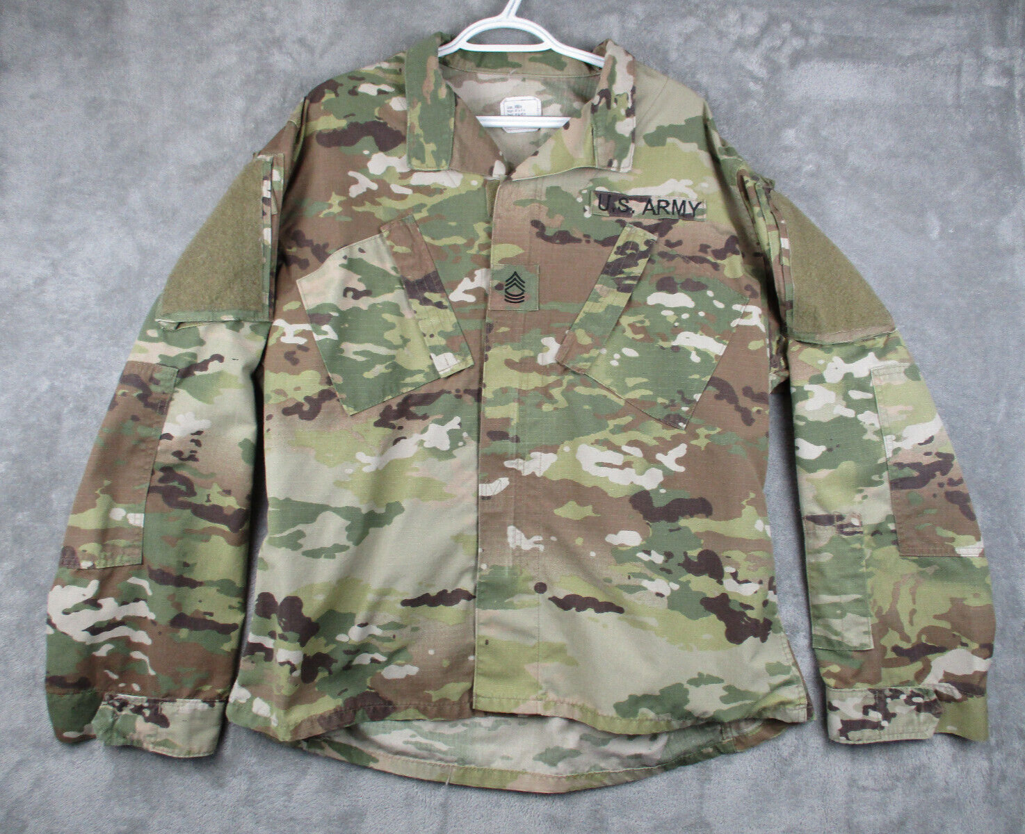 Army Camouflage Combat Coat OCP US Military Camo Unisex Sz Large Regular