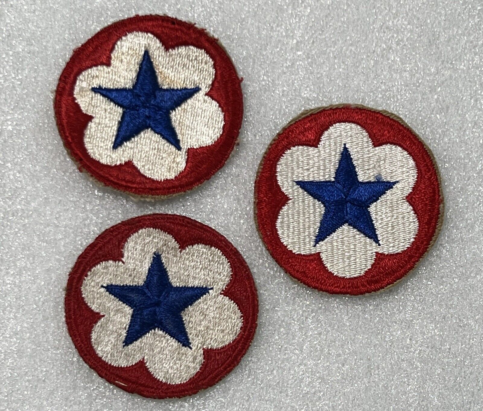 Army Patch: Army Service Forces, Lot of 3
