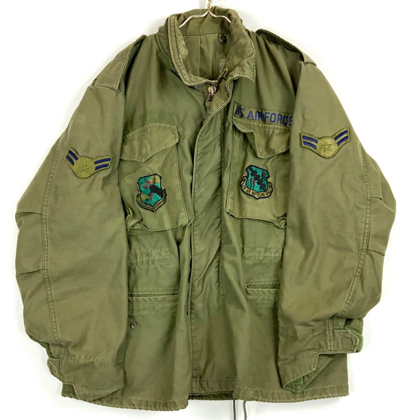 Vintage US Air Force OG 107 Cold Weather Jacket Medium Green