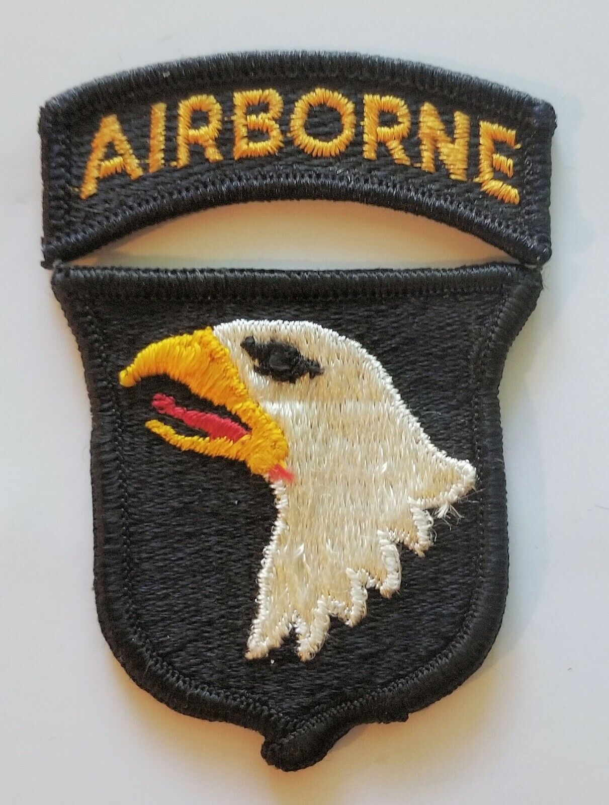 US ARMY 101ST AIRBORNE DIVISION WITH AIRBORNE TAB PATCH - US GOV'T ISSUE USGI