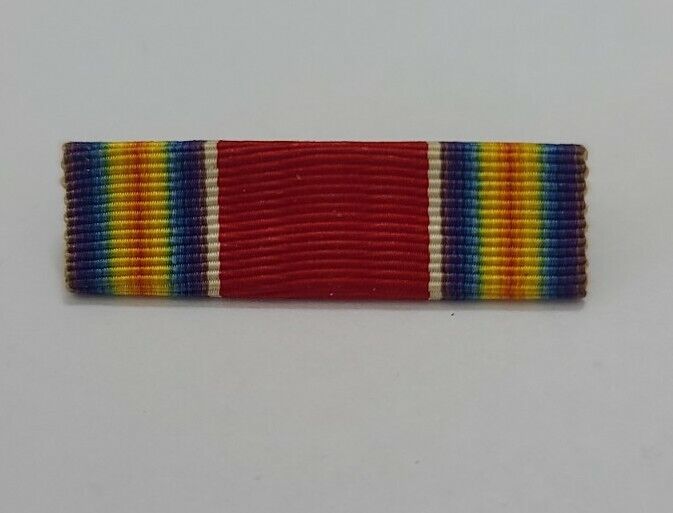 WW 11 Victory Medal Ribbon Bar Pin Back 3/8
