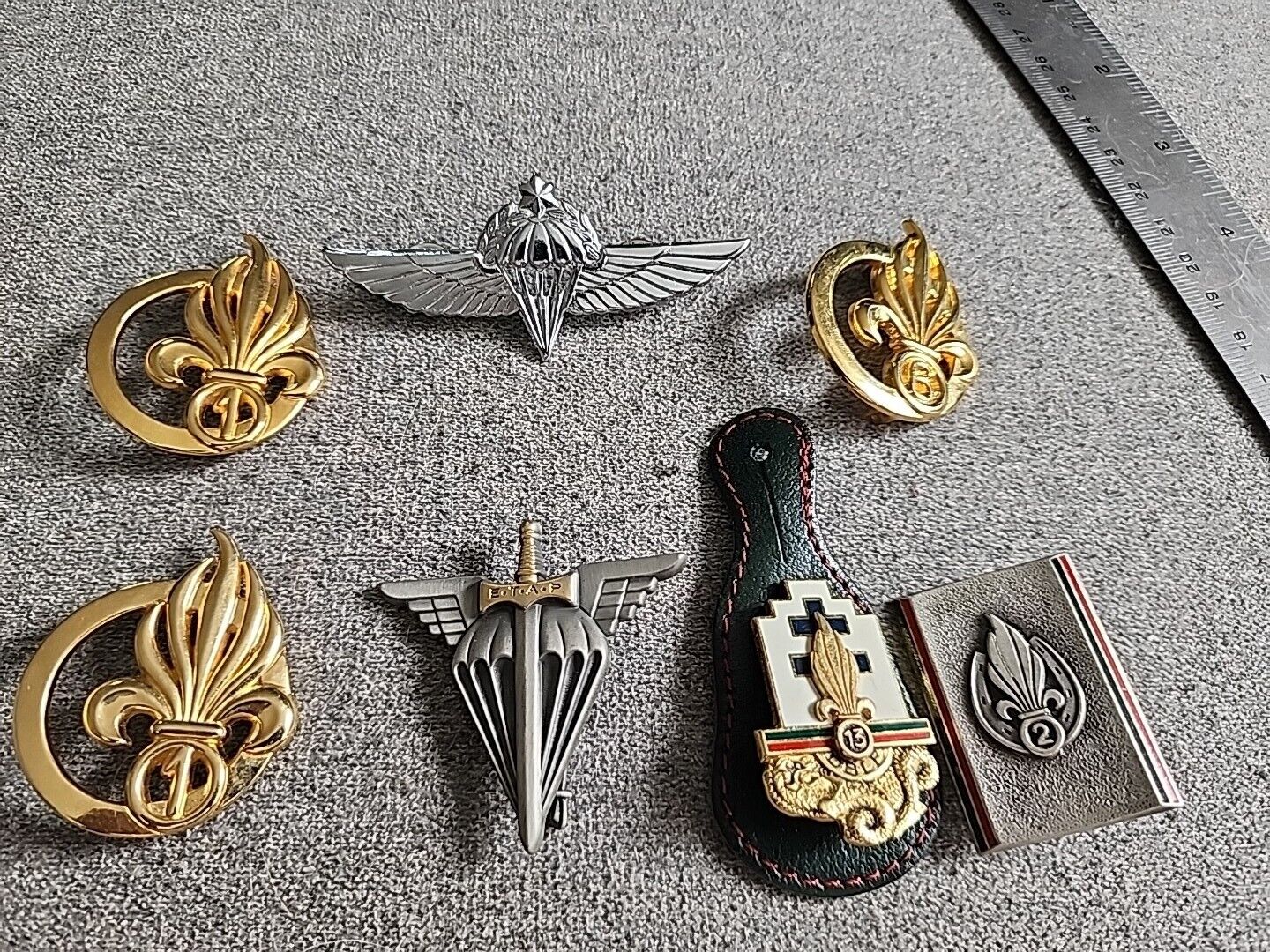 French Foreign Legion Badges  Real Thing RARE  --SEE STORE MORE LEGION  ITEMS