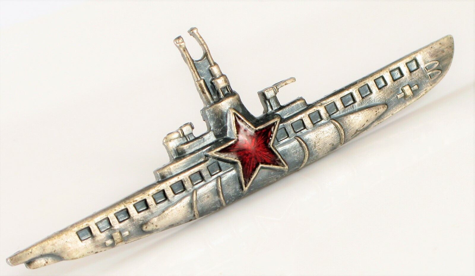 VTG RUSSIAN USSR CCCP SOVIET UNION SUBMARINE RED STAR MILITARY MOCKBA SILVER ? 