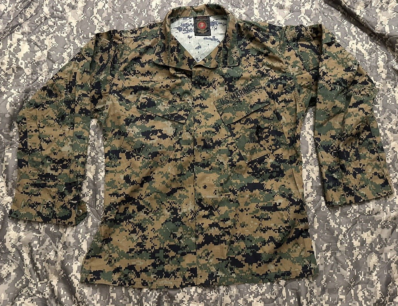 WOODLAND USMC MARPAT MCCUU BLOUSE marines shirt jacket coat MEDIUM REGULAR