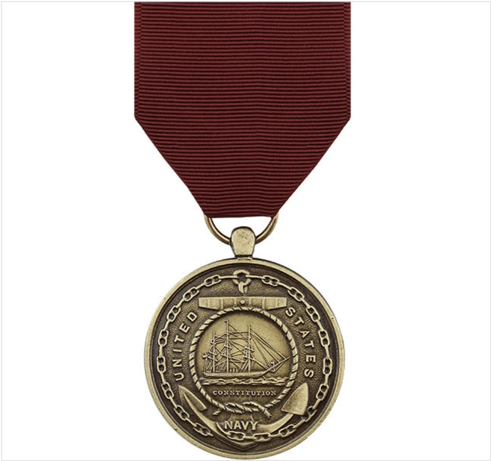GENUINE U.S. FULL SIZE MEDAL: NAVY GOOD CONDUCT