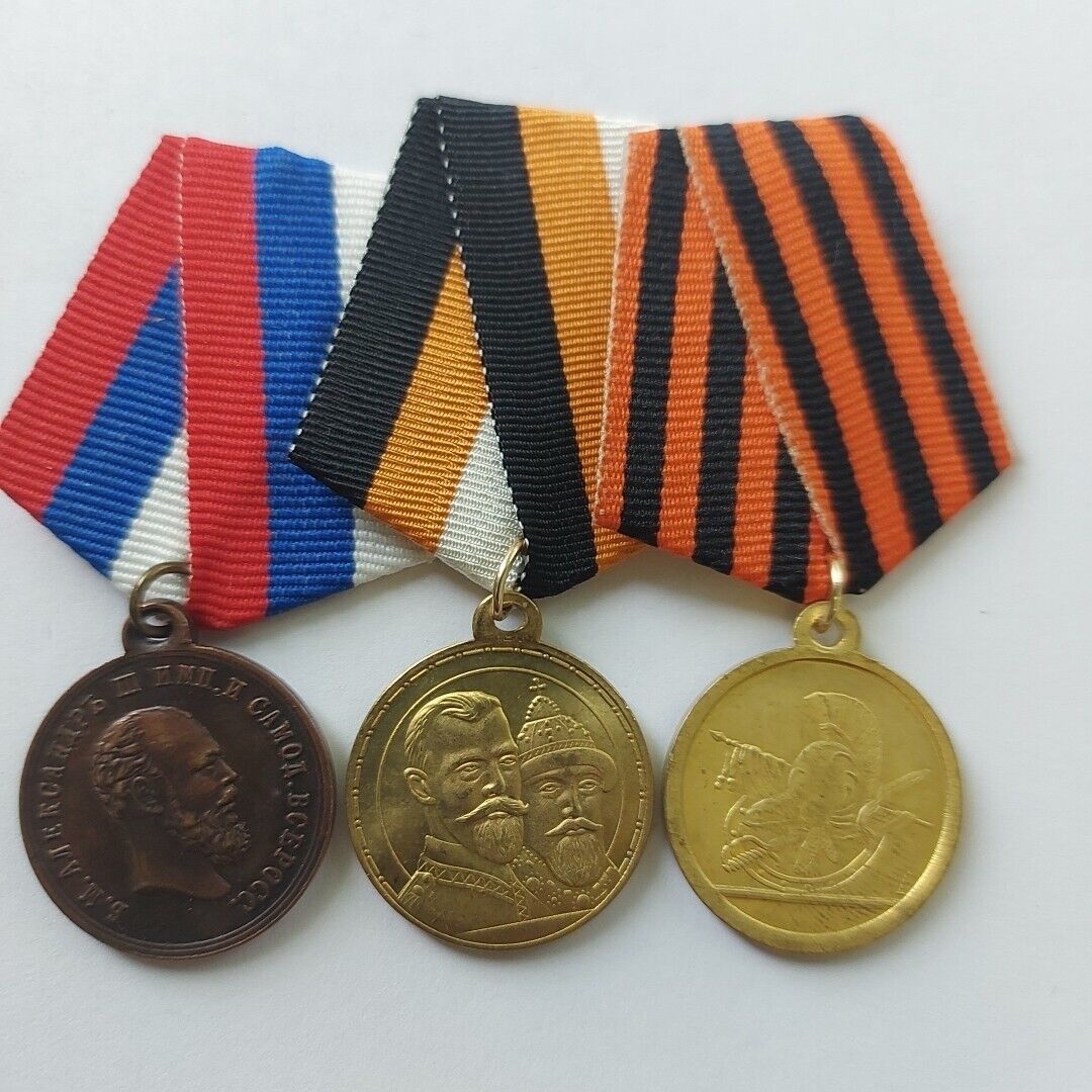 Replica -Medal Badge Pin Empire  Russia   , lot / set 3 pcs.#349M