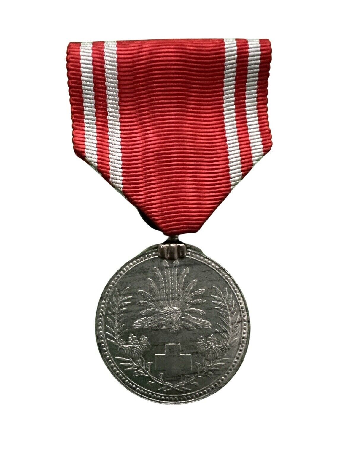 WWII WW2 Japanese Red Cross Men’s Member’s Medal Military Aluminum