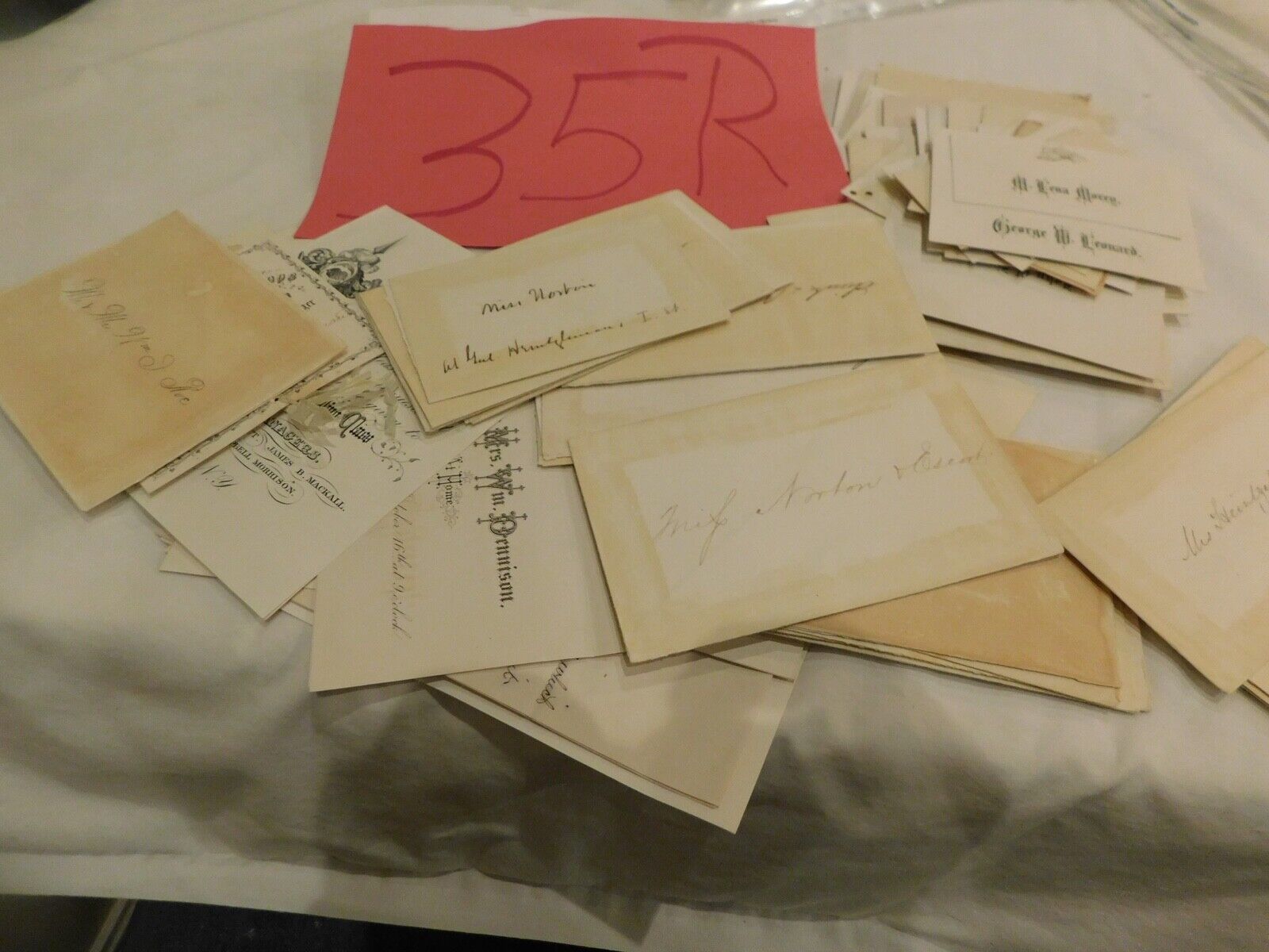 188 West Point Cadet Calling Cards Class of 1867 RSVP 120 Plus NICE GROUP USMA