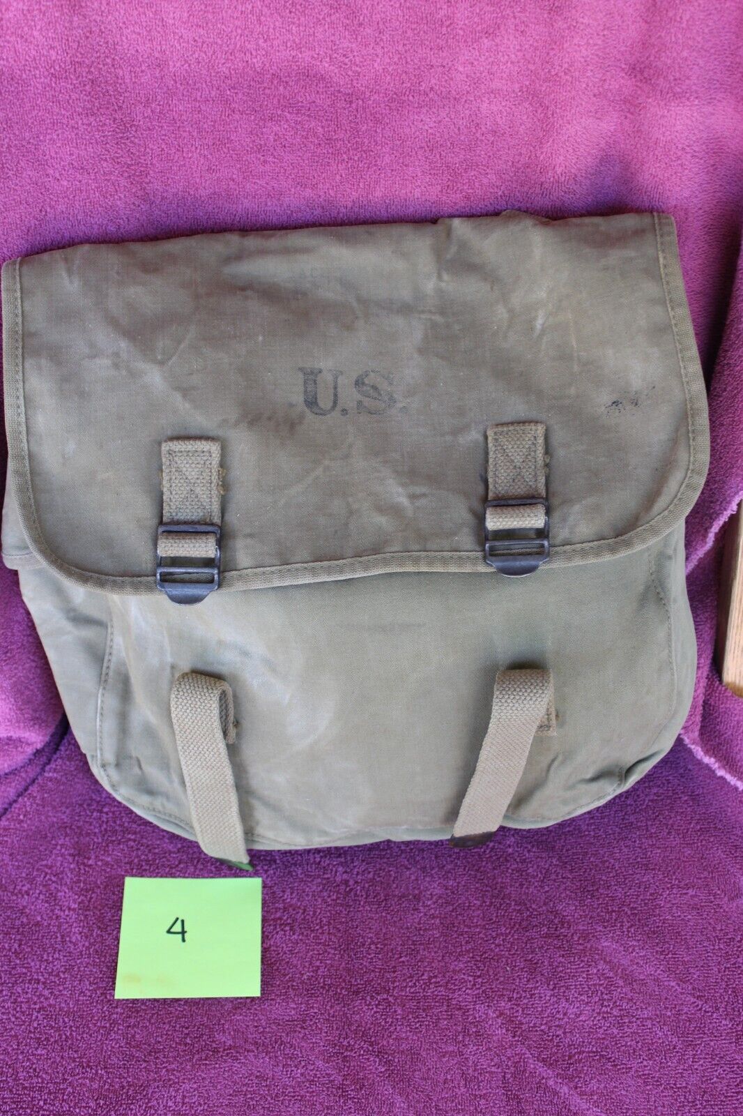 1941 Atlantic Products Corp. WWII US Mussette Field Bag