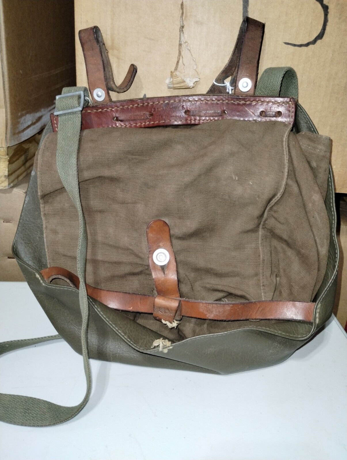 Original Swiss Army Military Bread Bag Shoulder Handbag 