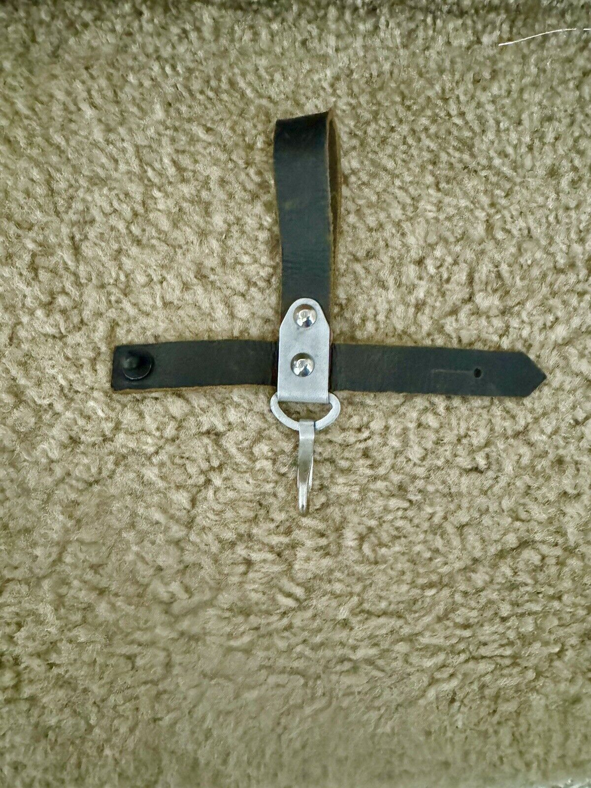Russian Knife Bayonet Leather Strap Hanger Belt. black . Original 1