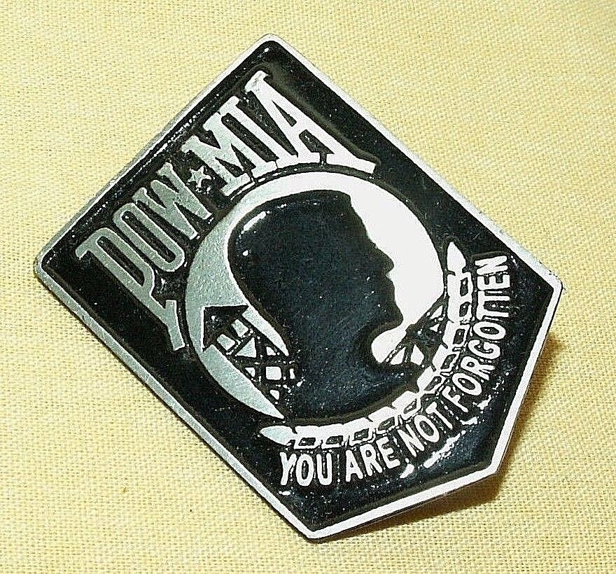 POW PIN MIA YOU ARE NOT FORGOTTEN PRISONER OF WAR MISSING IN ACTION LAPEL HAT.
