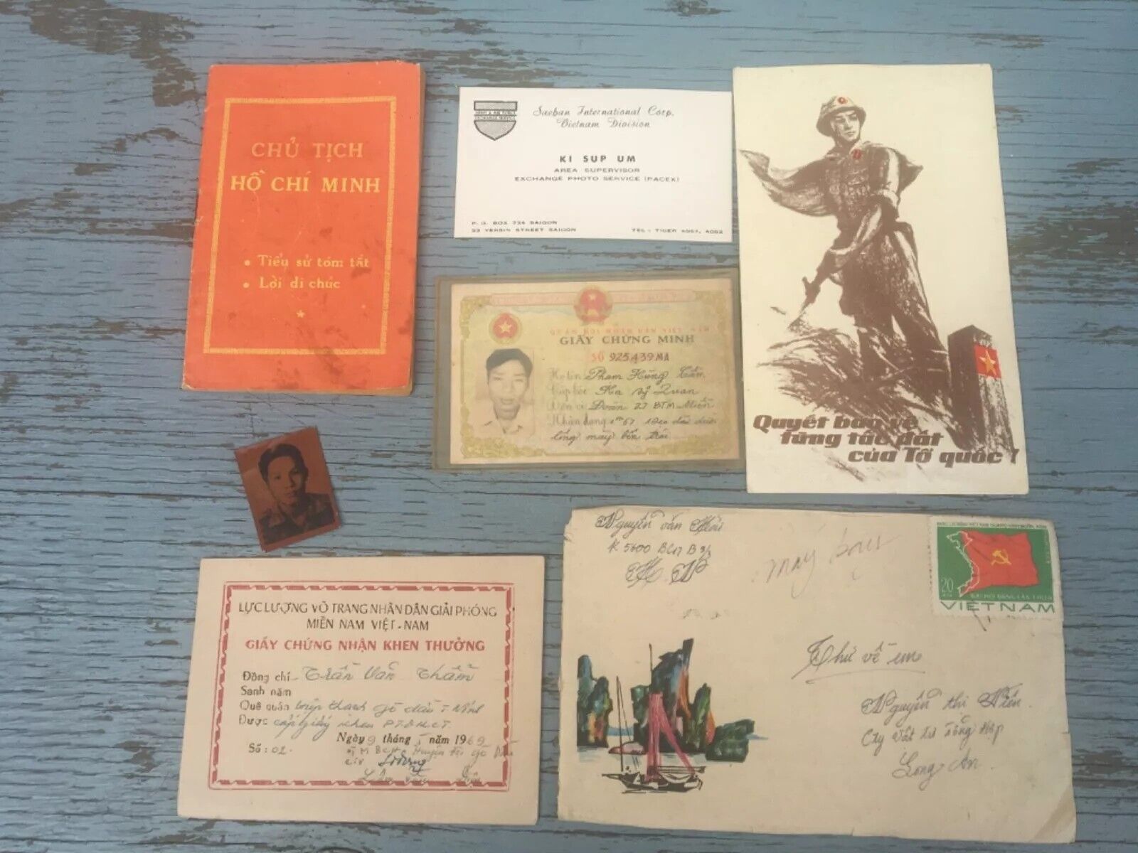 North Vietnamese ID Card Paperwork Lot