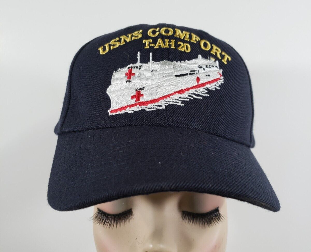 USNS Comfort T-AH20 Cap Baseball Hat U S Navy Loop & hook ADJUSTABLE