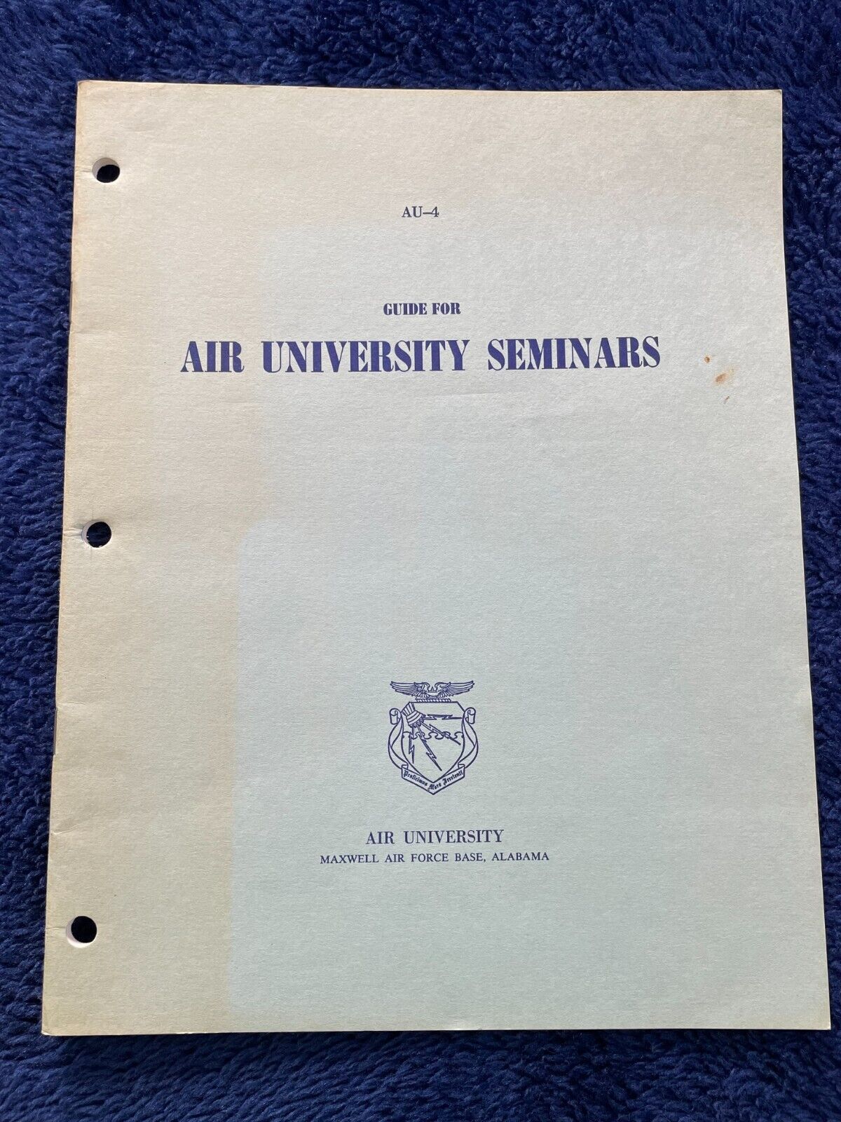 Air Force AU-4 Air University Seminars Publication