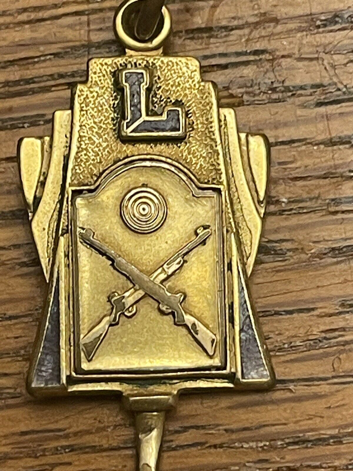 LSU 1938 Varsity Rifle Team Medal - Gold Filled 