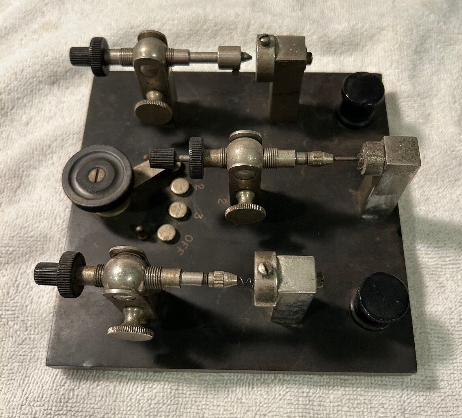 Very Rare WWI Type S.E. 183-A Triple Crystal Radio Detector (circa 1917)