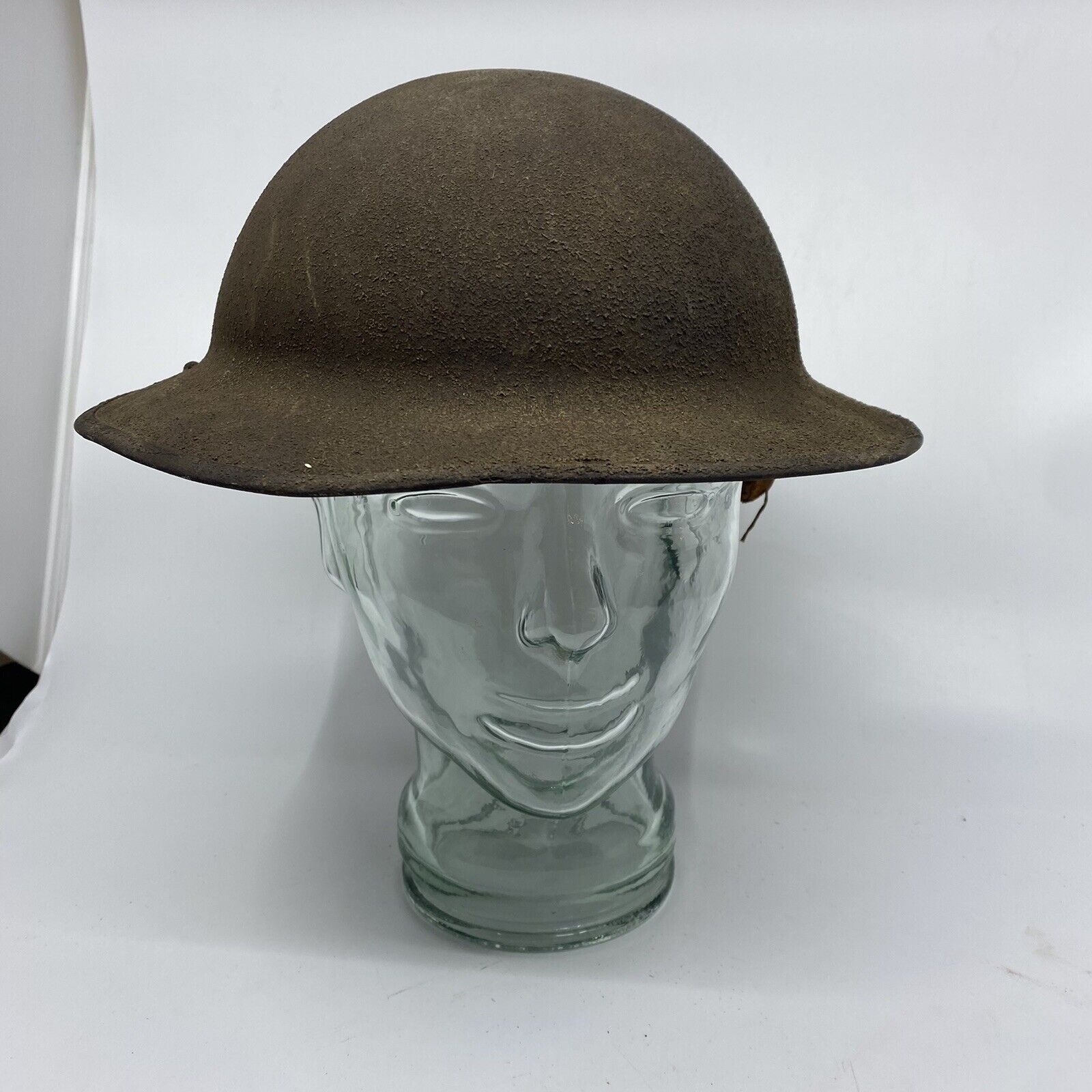 Antique WW1 Brodie Helmet Metal Doughboy - As-Is