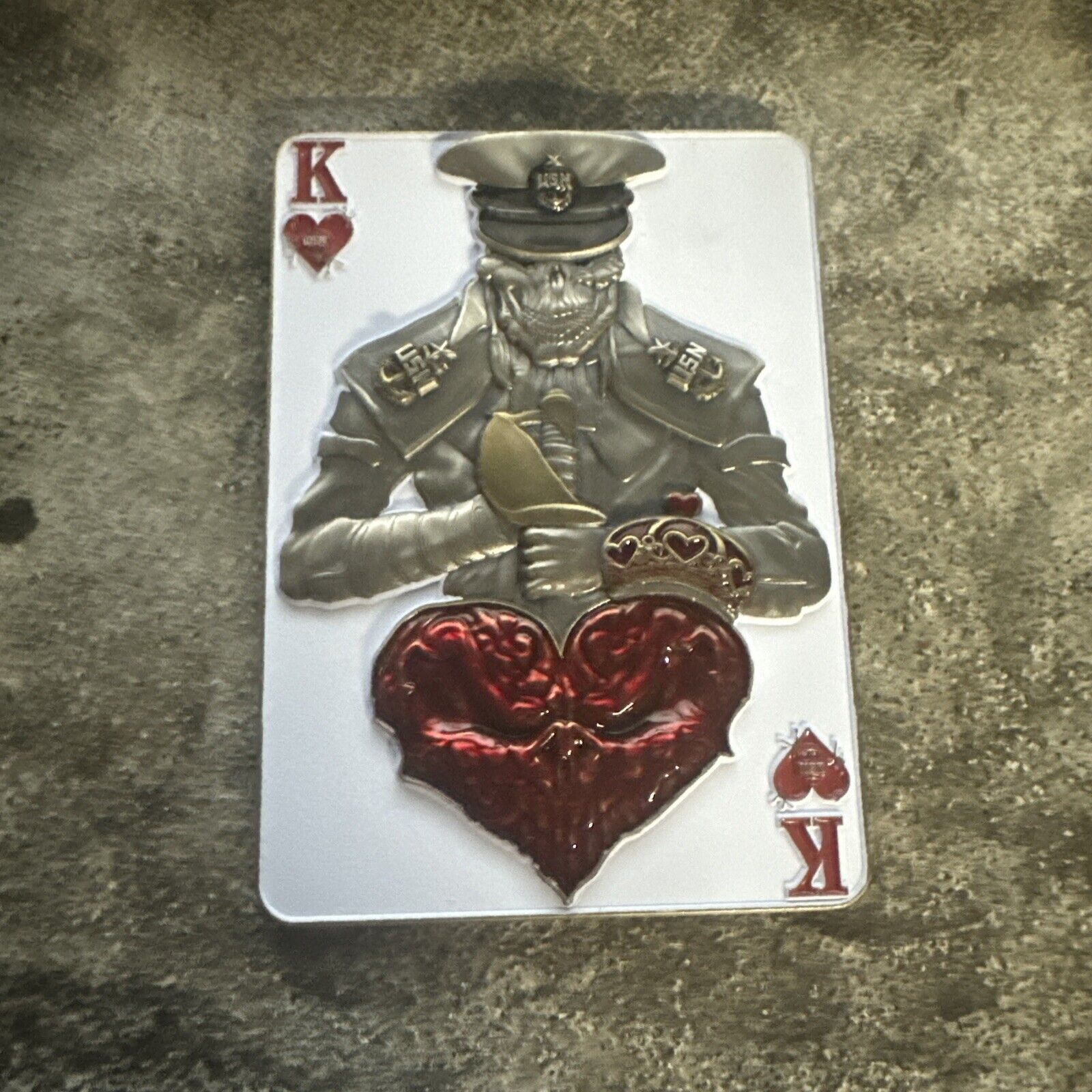 Navy Chief Atg King Hearts SCPO CPO CARD COIN