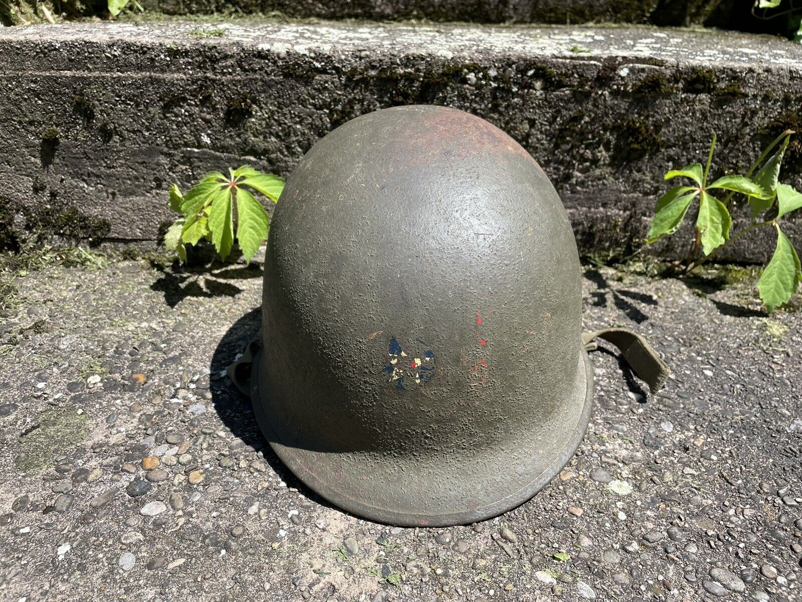 Vintage WW2 WWII US Army Air Force M1 Steel Helmet With MSA Liner MAKE OFFER