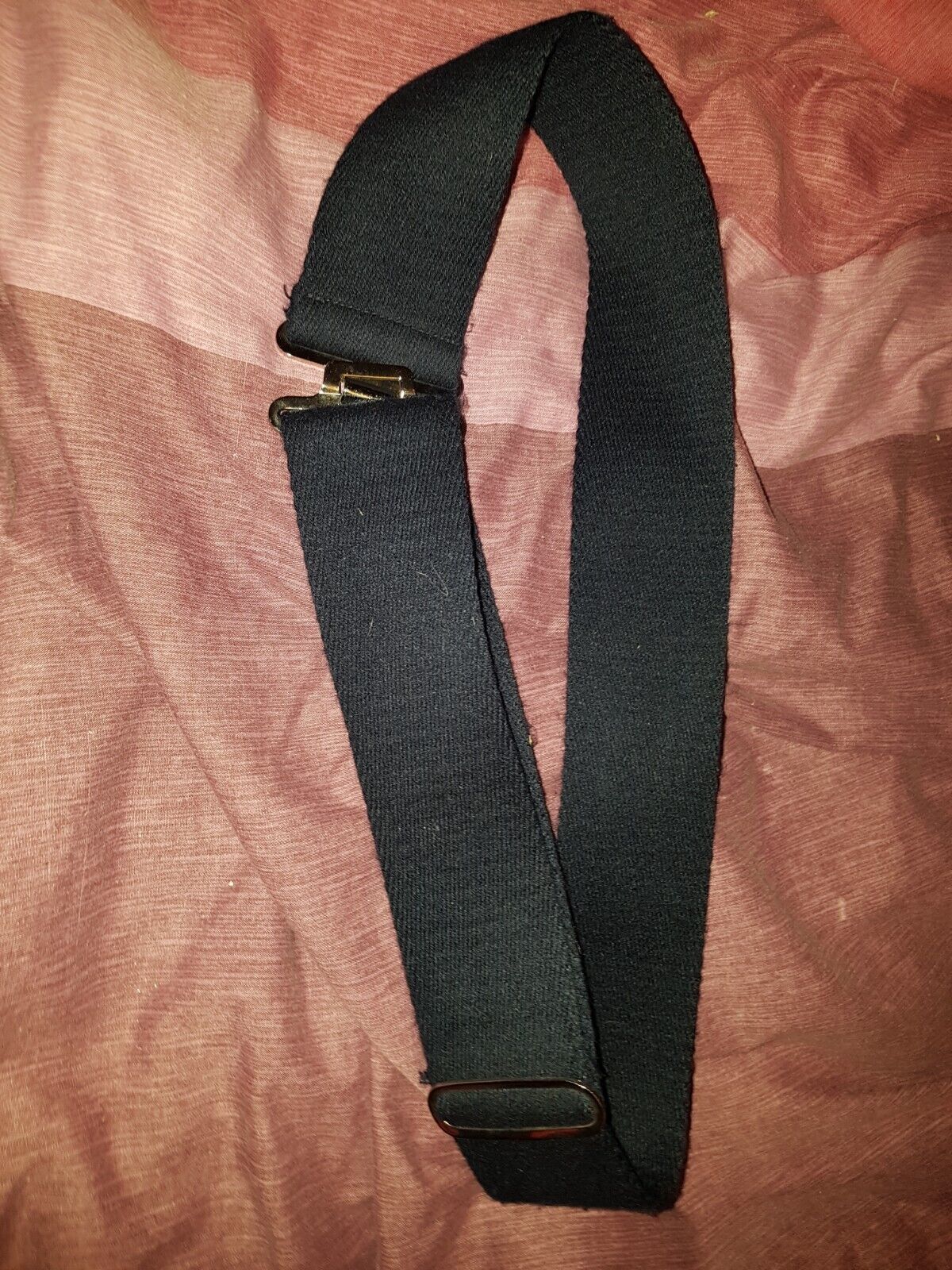 large size navy stable working belt blue used webbing uniform over 40 inch
