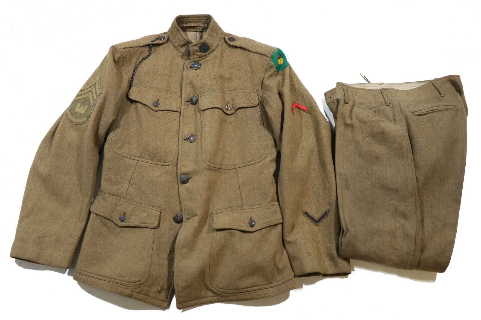 Original US WWI 87th Infantry Division Uniform Grouping WW1 Tunic & Pants