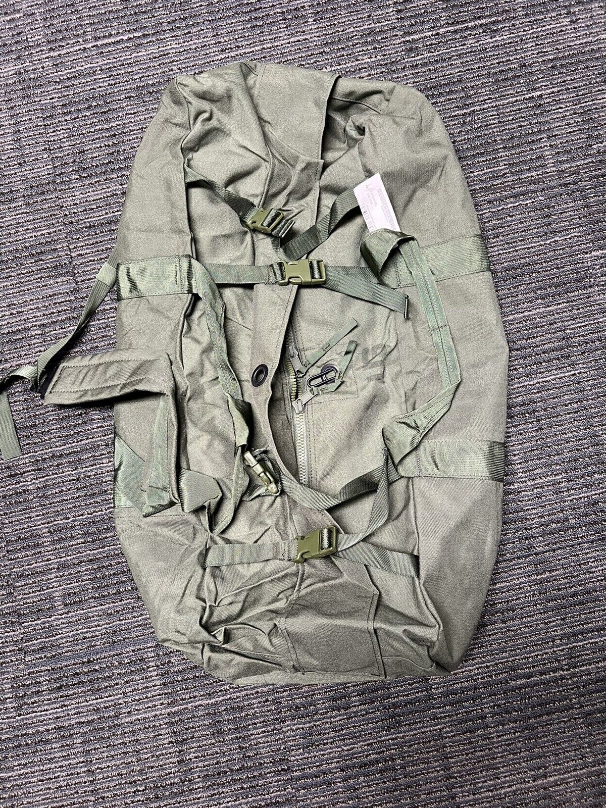 US Military IMPROVED Duffel Bag ZIPPERED Duffle Bag USGI 8465-01-604-6541 EXC