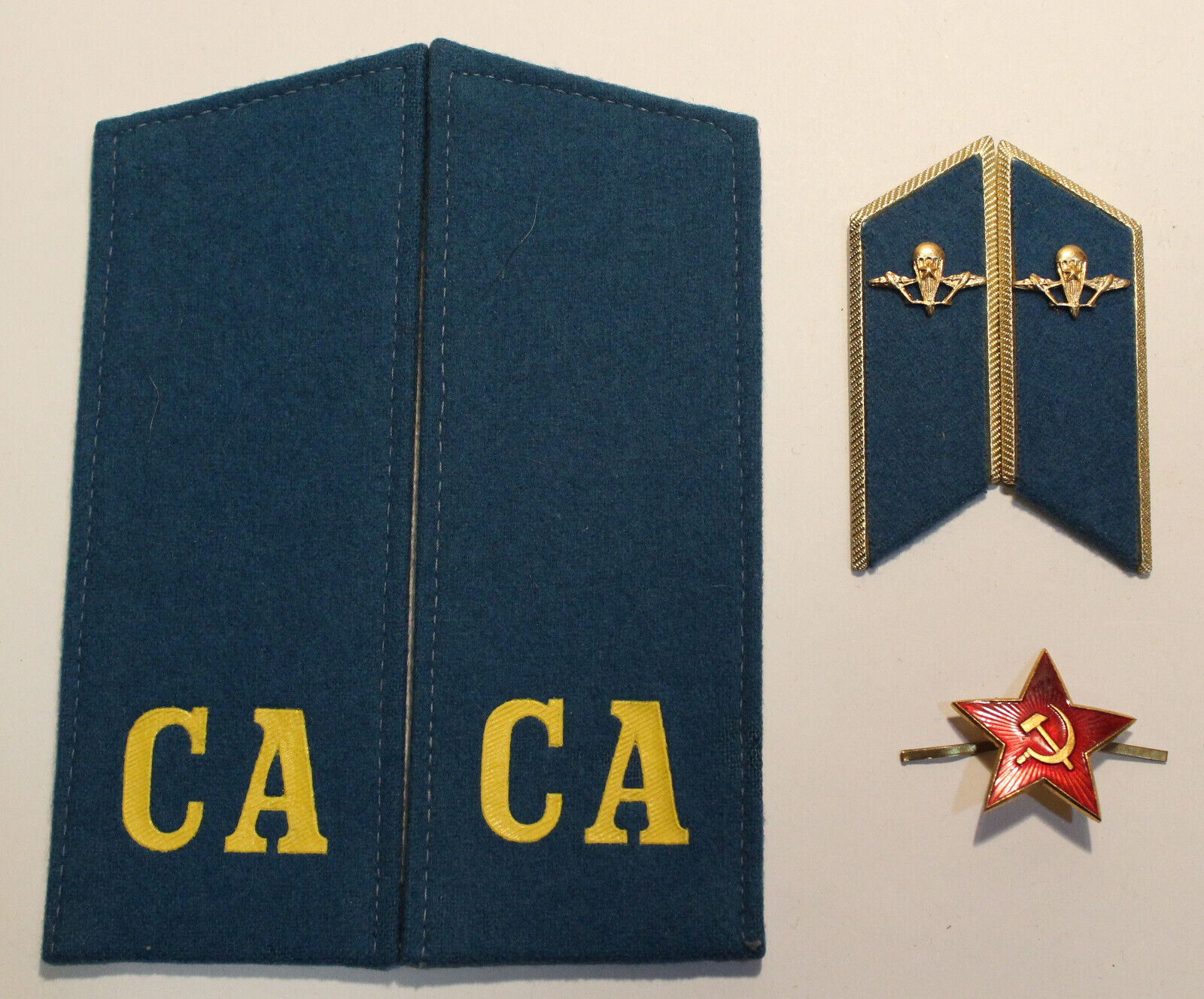 Soviet Russian USSR Cold War Airborne Para VDV enlisted insignia set