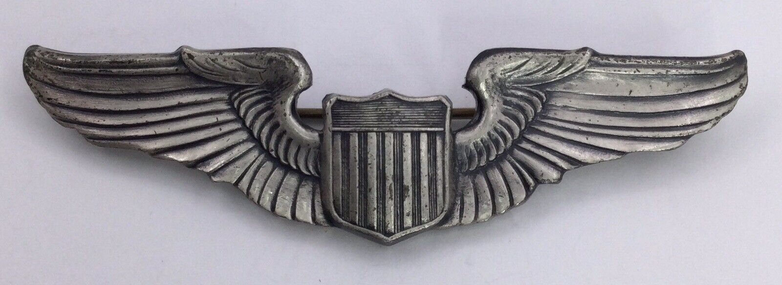 PILOTS STERLING WING PIN - 3” WIDE (S866) 