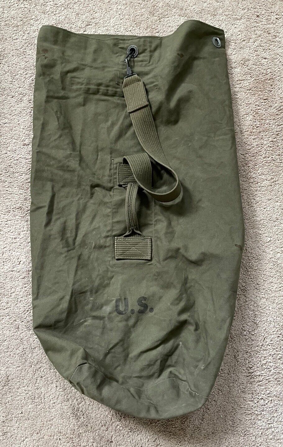 WWII US Army Duffle Bag 1944 Tweedie