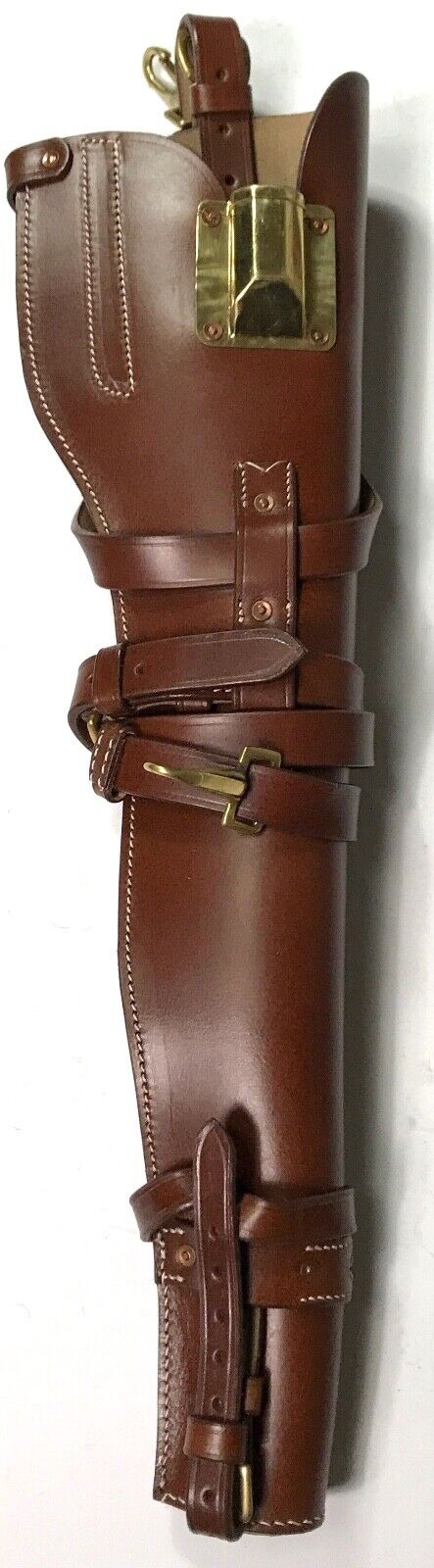  WWII US M1 CARBINE RIFLE LEATHER CARRY SCABBARD