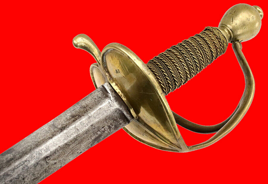 Rare 18th C. American Revolution era English Cavalry Horseman Broad Sword Rapier