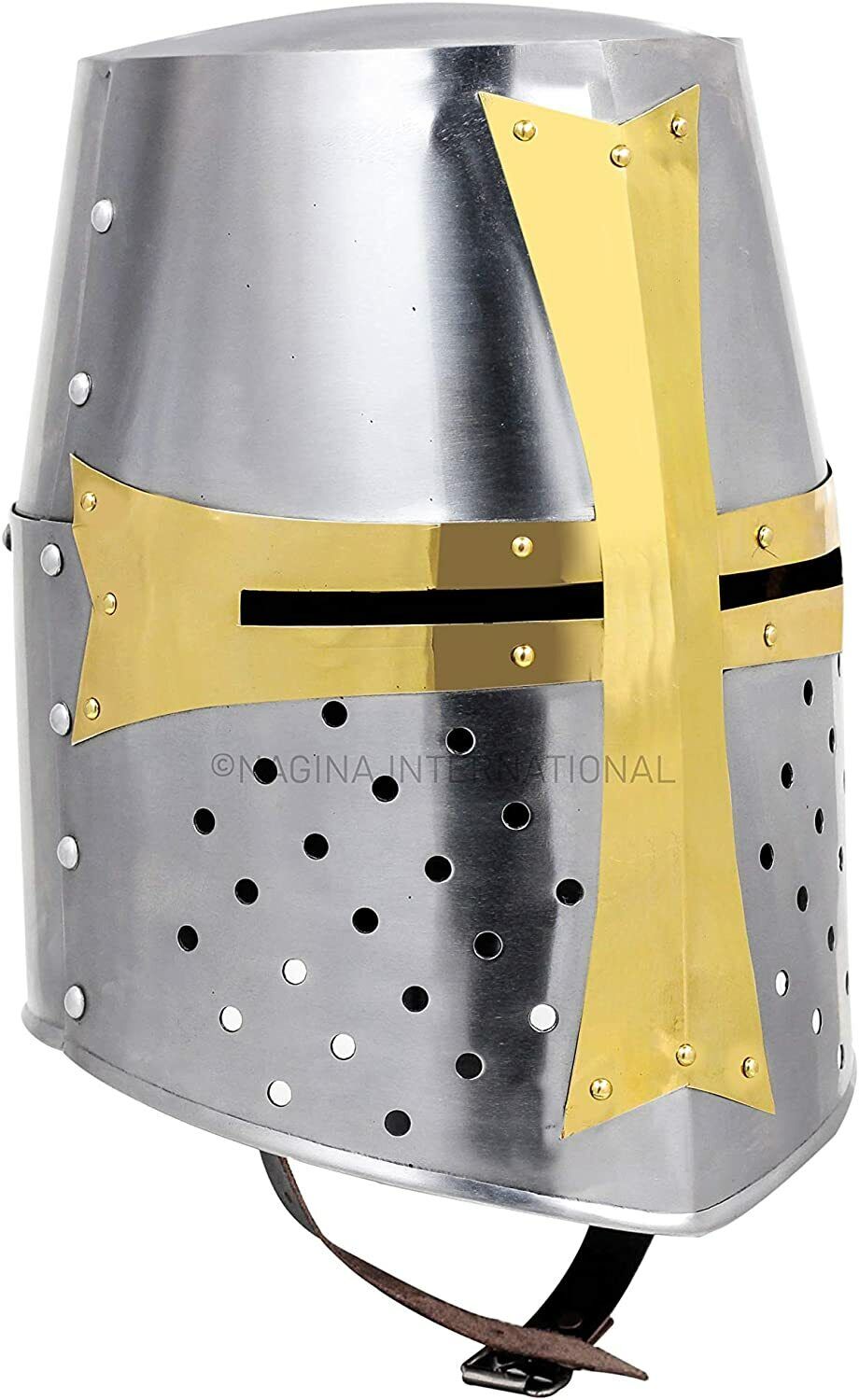 Medieval Knight Armor Crusader New Templar Helmet Helm Mason\'s Cross Wearable 18