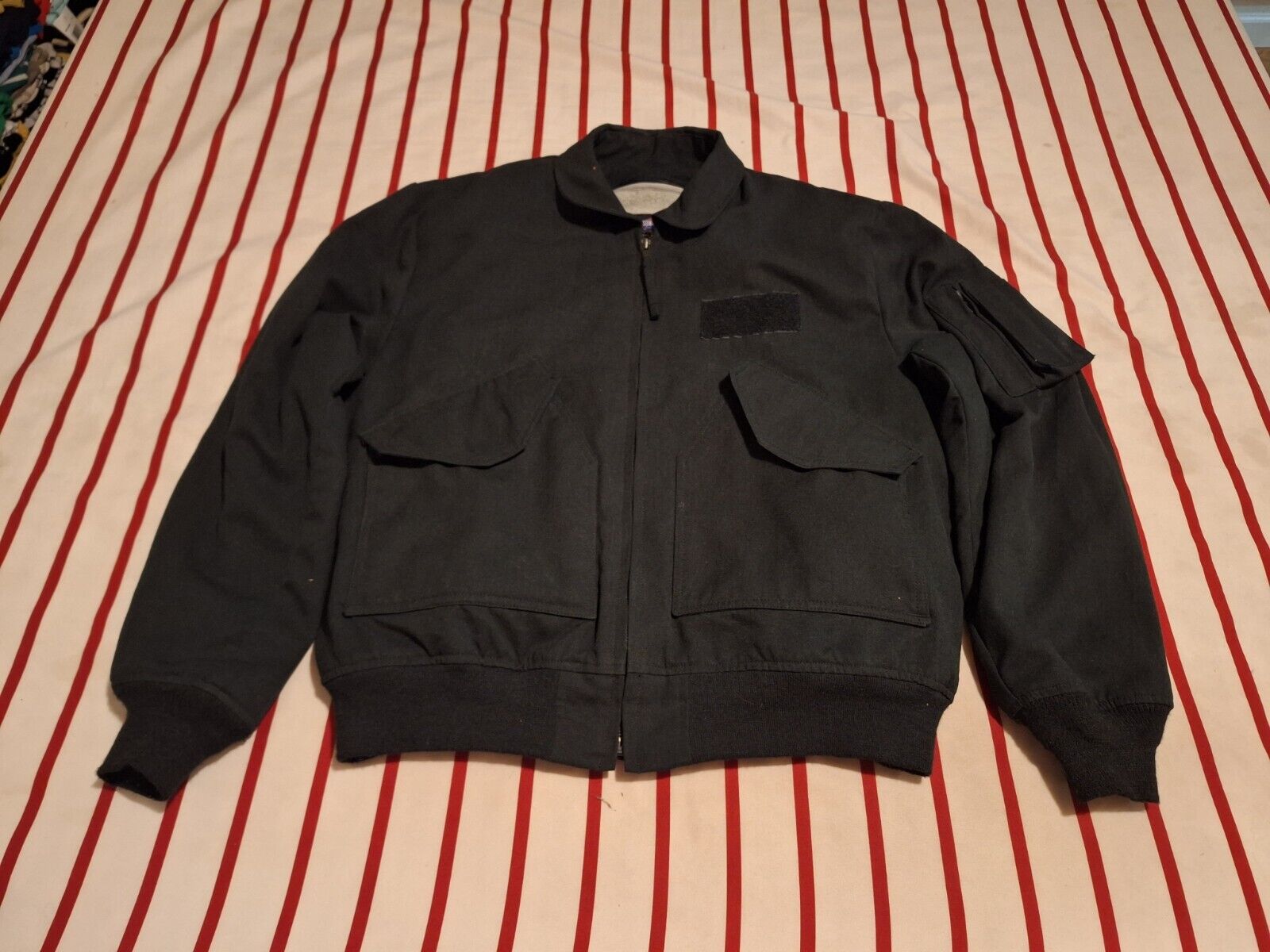Gibson And Barnes Sentinel Flight Jacket With Lightweight Liner Black Size L-R