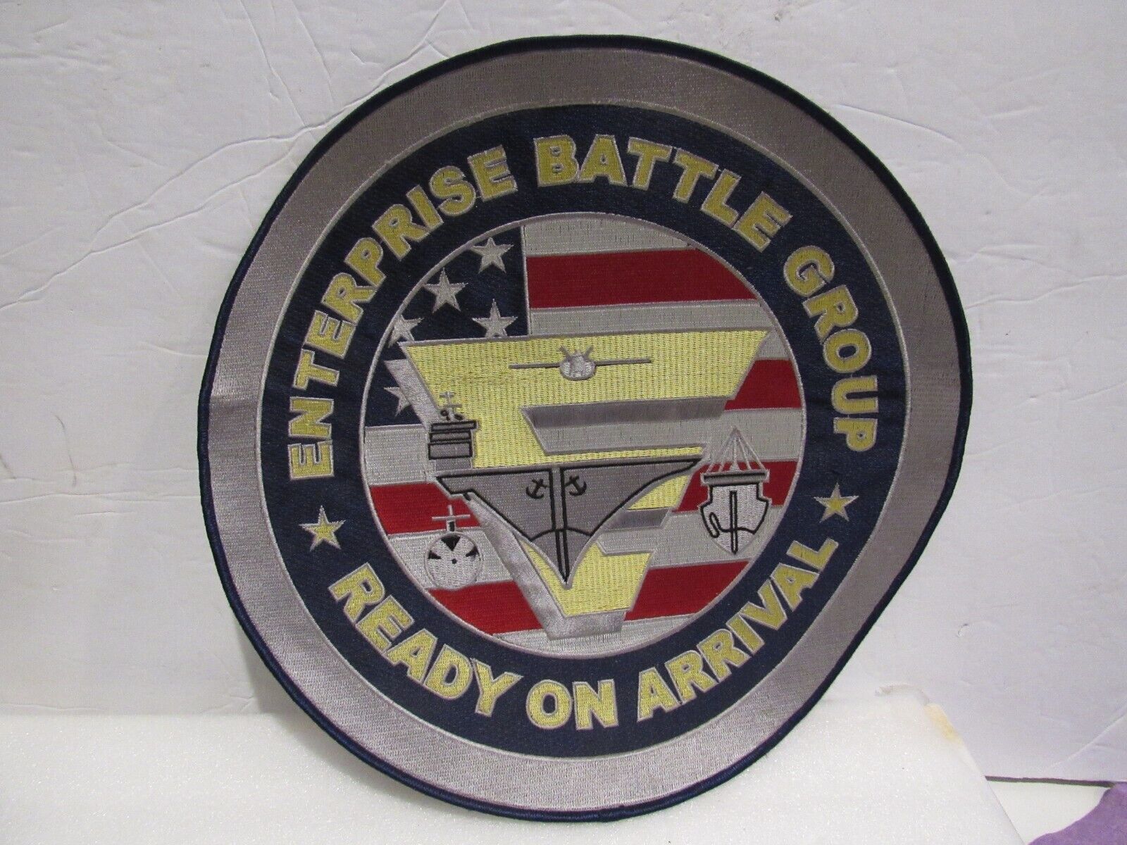 Vintage Enterprise Battle Group Ready On Arrival Embroidered 12\