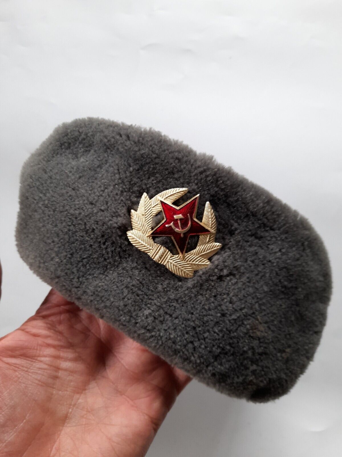 Winter Hat Russia Officer Soldier Soviet Military size 55 USSR Army Hat 