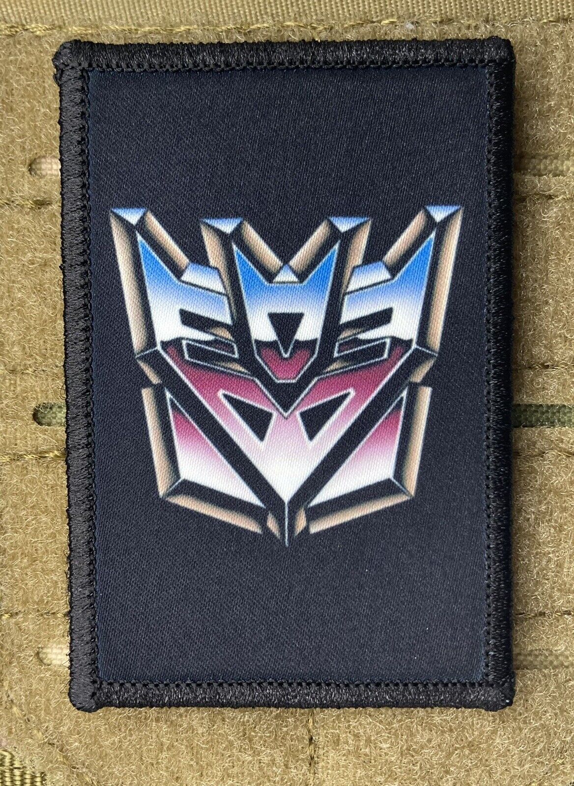 Transformers Decepticon Morale Patch / Military Badge ARMY Tactical Hook  40