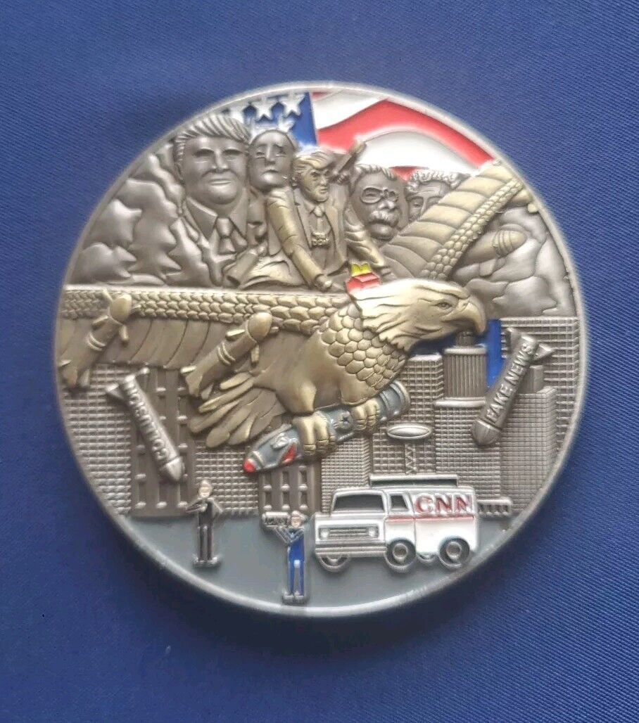 President  Donald Trump New and Rare Challenge coin. Fake News