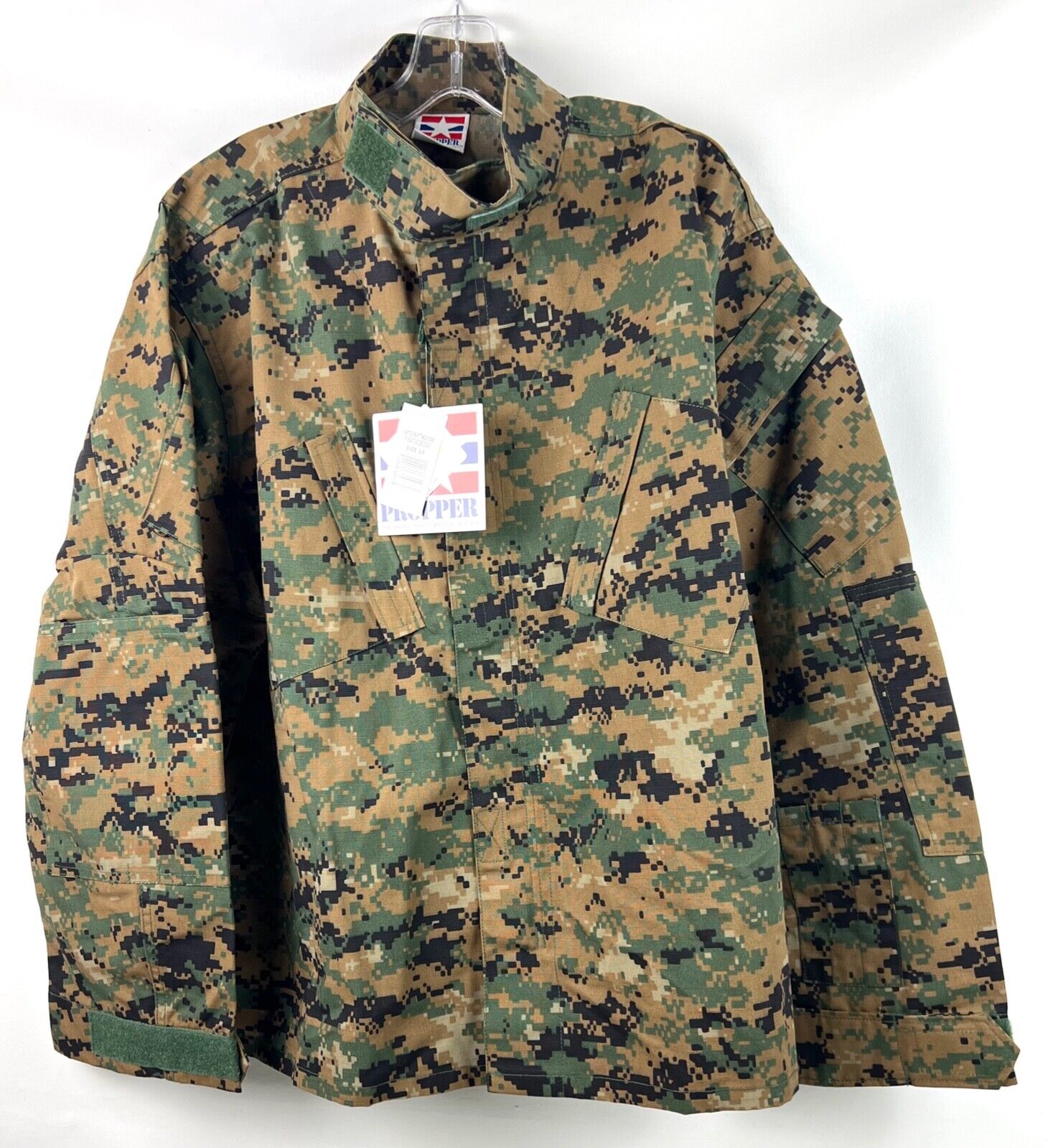 New Propper Battle Rip Combat Uniform Coat Jacket Woodland MARPAT Large Regular