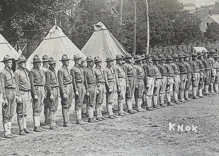 RARE WW1 U.S. ARMY at FORT KNOX ( FEDERAL GOLD RESERVE'S ) PHOTO POSTCARD RPPC