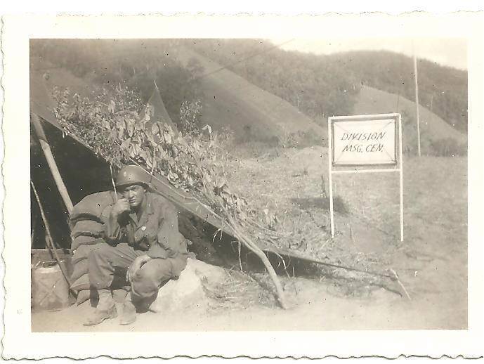 vintage original photo WWII US Military Division Message Center soldier