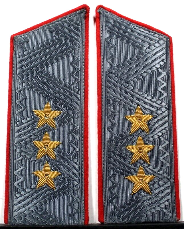 USSR Soviet Union Army Colonel General Rank Shoulder Board Pair Gray Overcoat