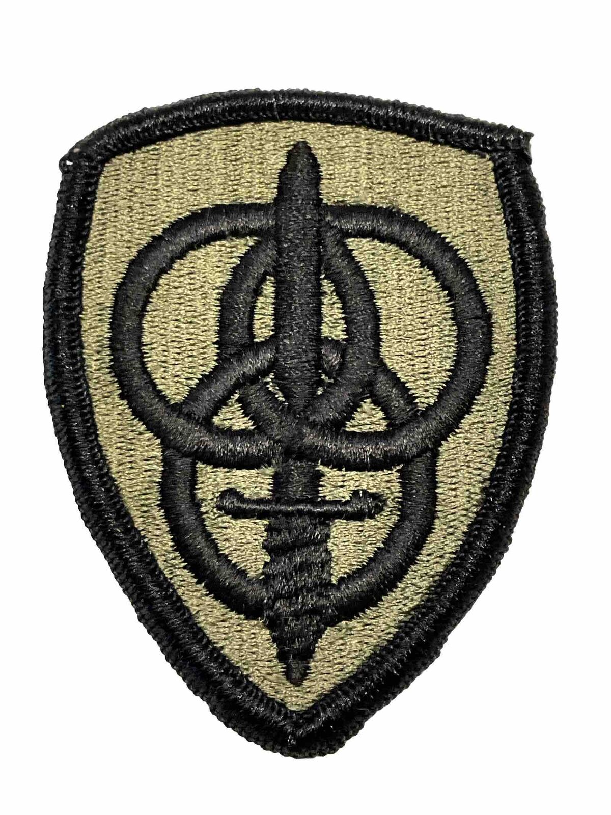 Original U.S. Army 3rd Personnel Command Subdued Merrowed Edges Patch GB