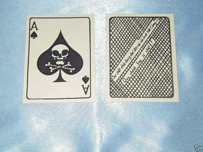 TW0( 2) EACH VIETNAM WAR ACE OF SPADES DEATH CARD GREAT ITEM  SAME DAY SHIPPING